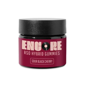 Encore Edibles Sour Black Cherry 10pk RSO Gummies 100mg